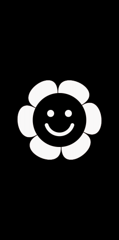 black smile emoji