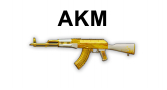 AKM Golden and White Skin,akm,free,skin,wallpapwer,golden